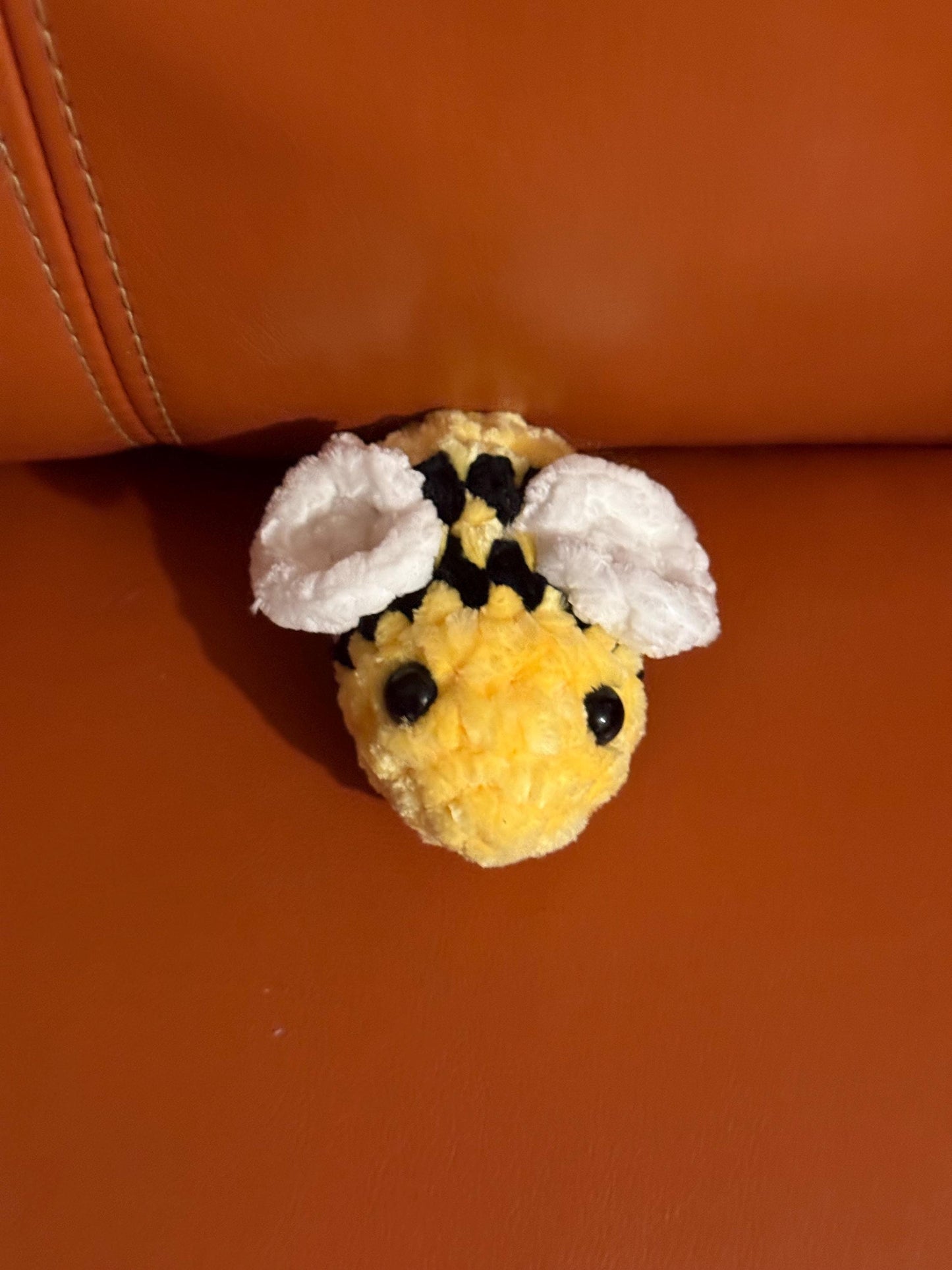 Amigurumi Crochet Bee Keychain