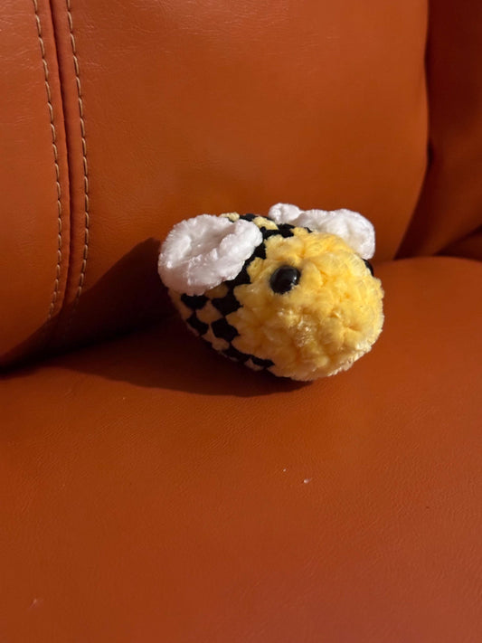 Amigurumi Crochet Bee Keychain